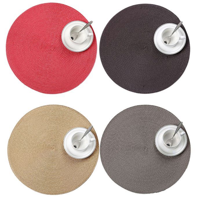 Summer Ice Silk Car Breathable Anti-Slip Steering-Black Red