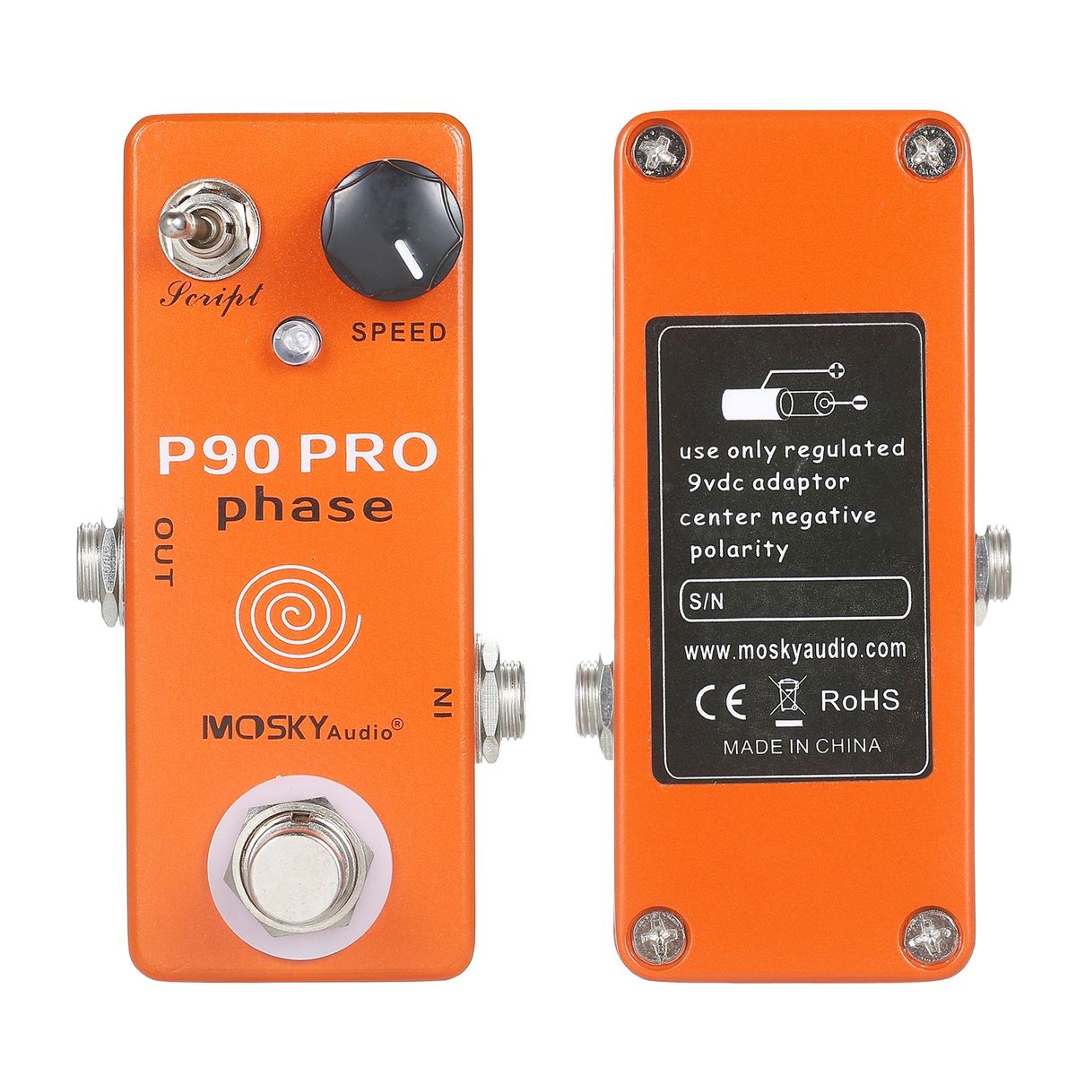 MOSKYaudio P90 PRO PHASE Phaser Pedal Guitar Effects Single