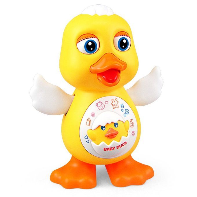 Ele Tri  Dan E Lighting Du K Edu Ational Toy Intera Tive Dan Ing Yellow Du K-yellow
