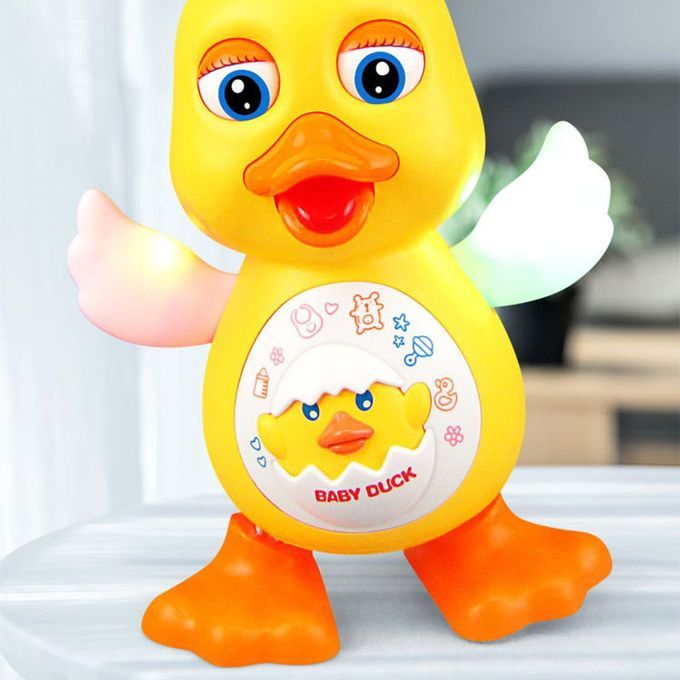 Ele Tri  Dan E Lighting Du K Edu Ational Toy Intera Tive Dan Ing Yellow Du K-yellow
