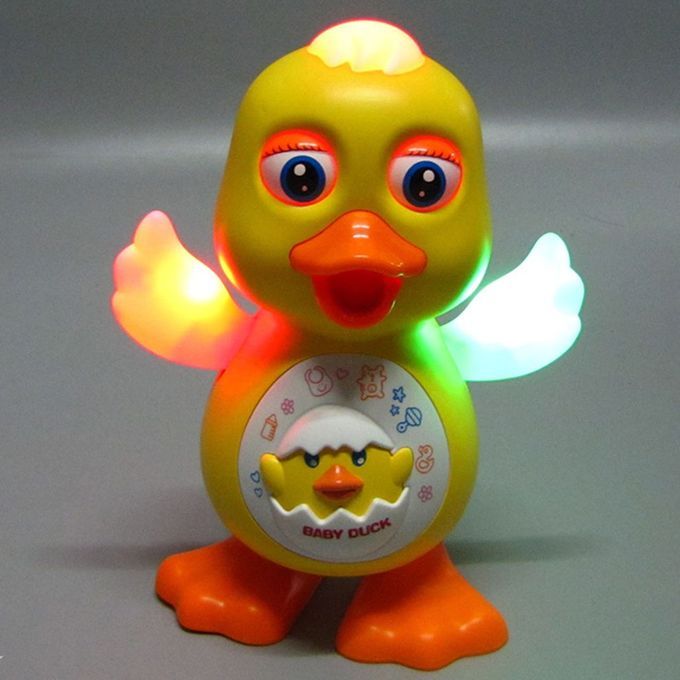 Ele Tri  Dan E Lighting Du K Edu Ational Toy Intera Tive Dan Ing Yellow Du K-yellow
