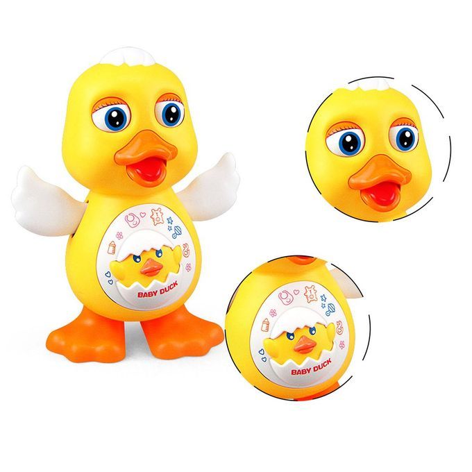 Ele Tri  Dan E Lighting Du K Edu Ational Toy Intera Tive Dan Ing Yellow Du K-yellow