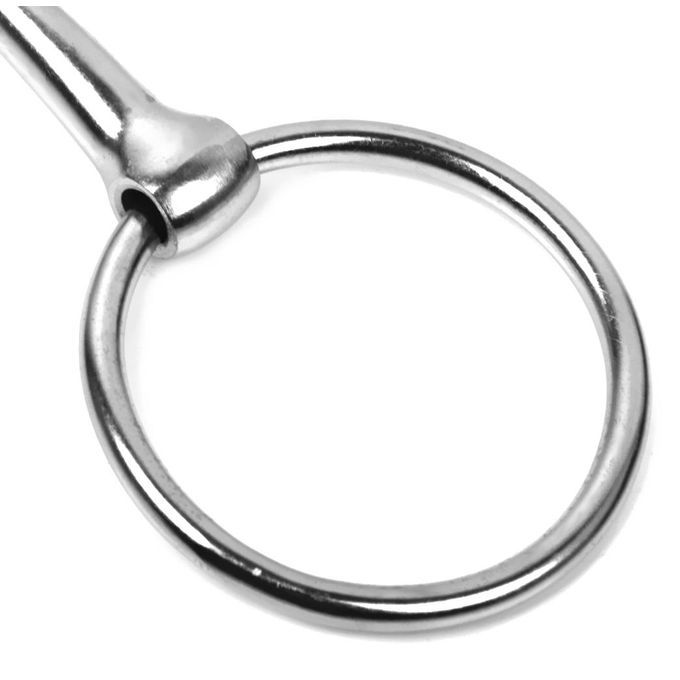 Loose Ring French Link Snaffle Horse Bit Silver  Mouthpiece - 5