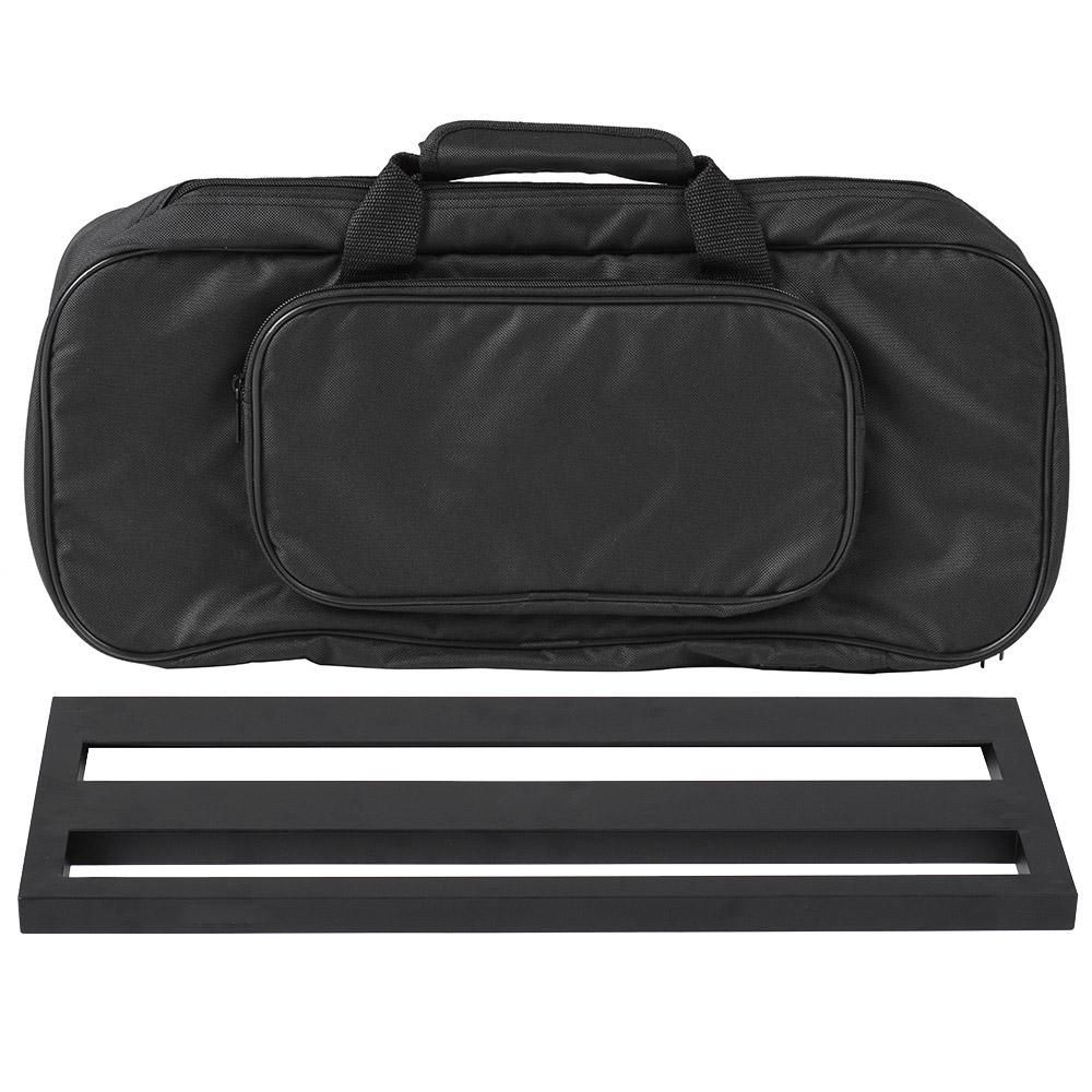 DB-2 Portable Guitar Pedal Board Aluminum Alloy with Carrying Bag Tapes Straps