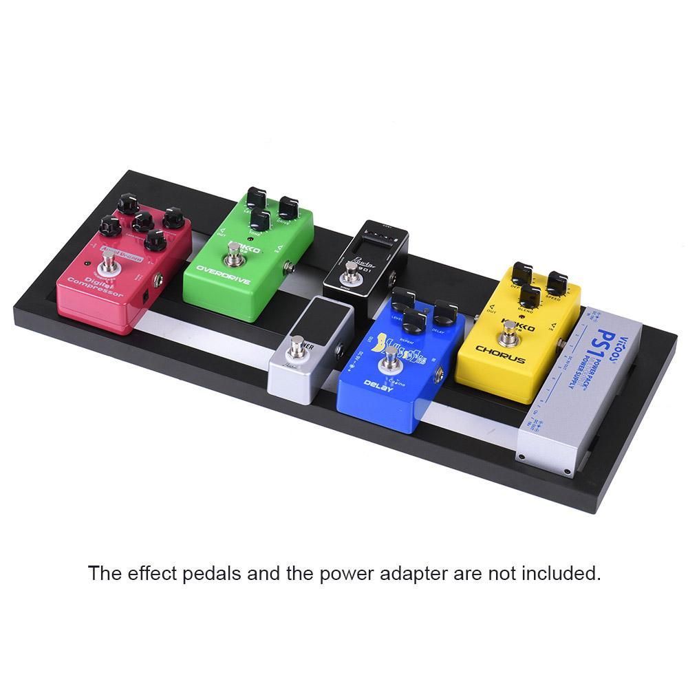 DB-2 Portable Guitar Pedal Board Aluminum Alloy with Carrying Bag Tapes Straps