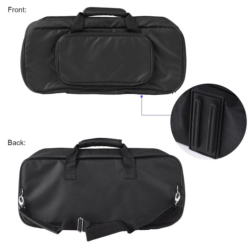 DB-2 Portable Guitar Pedal Board Aluminum Alloy with Carrying Bag Tapes Straps