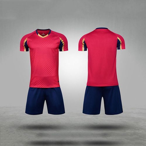 Football Training T-shirt Shorts Kids Men Soccer Jerseys Set