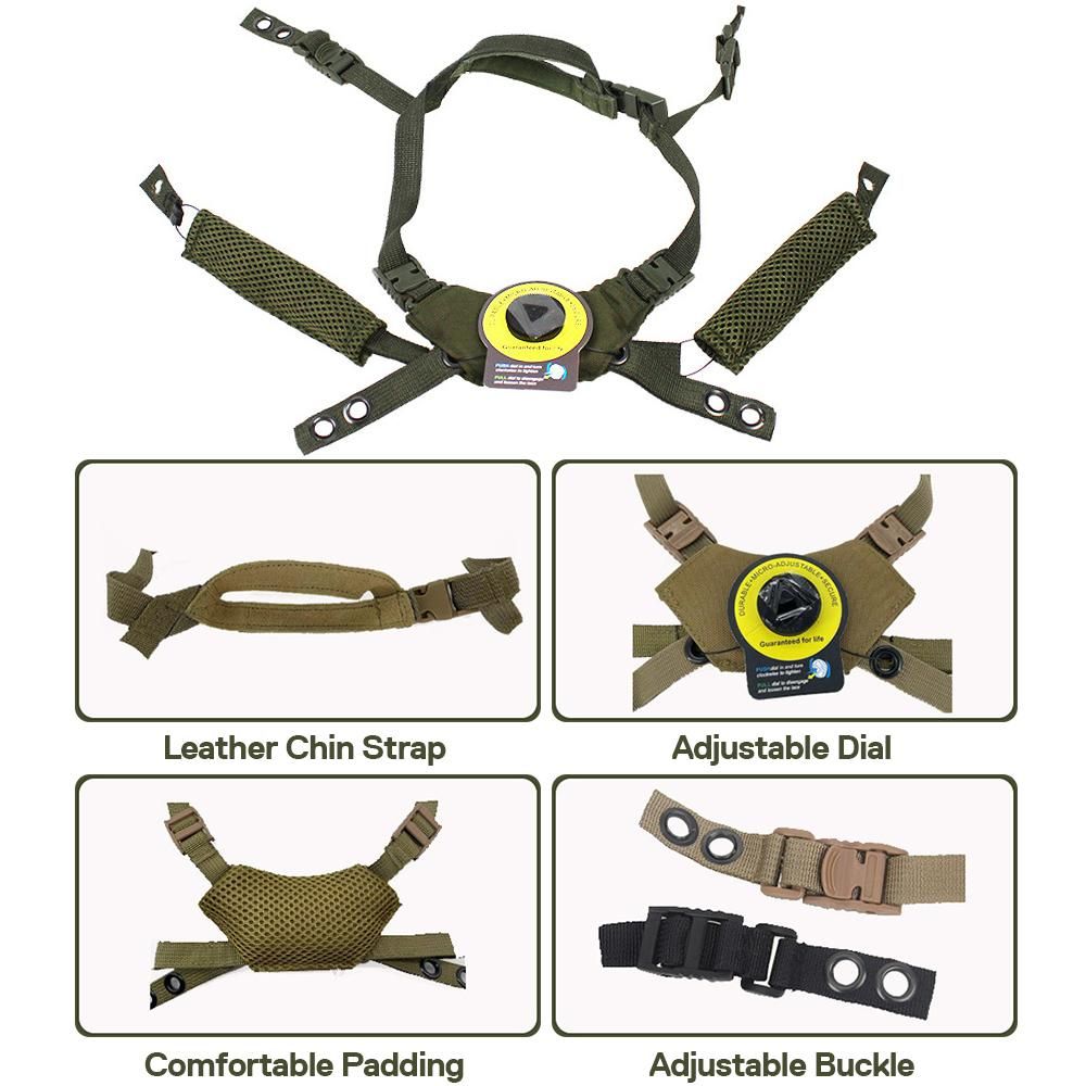 Helmet Dial Suspension System Chin Strap Replacement for Fast MICH Wendy Helmet Hanging Strap
