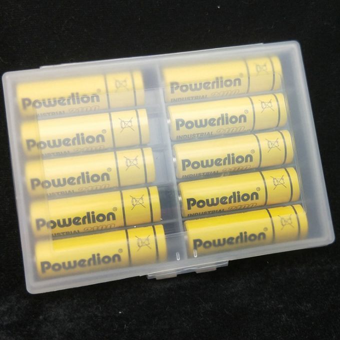 10X AA Or AAA Battery Clear White Storage Case Holder Rechargeable