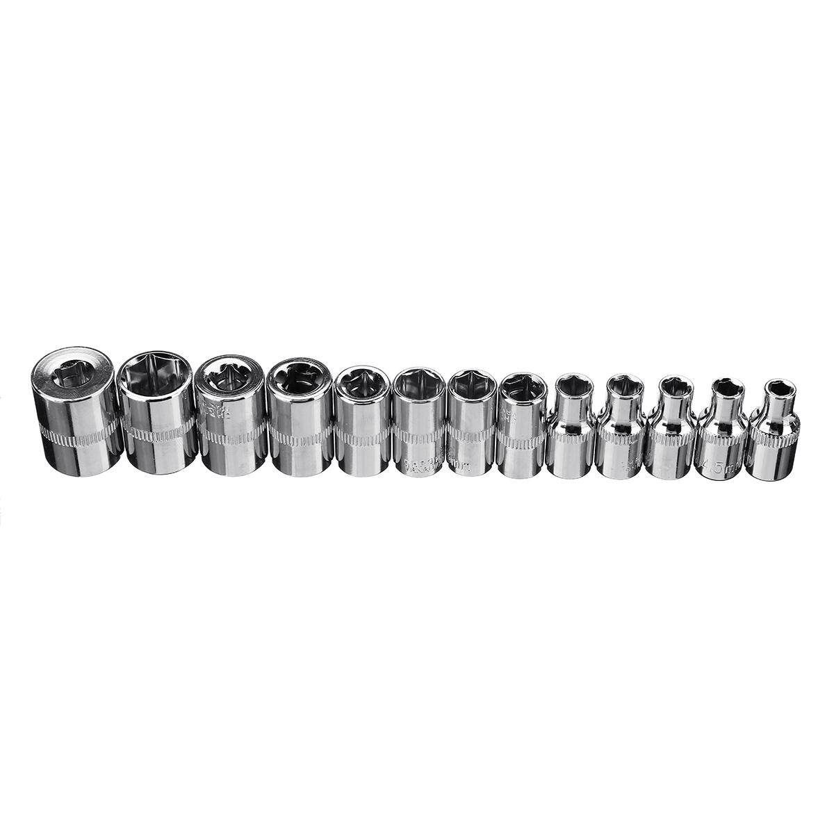46pcs Assorted Socket Set Ratchet Tool Torque Wrench Set Car Maintenance W/ Box