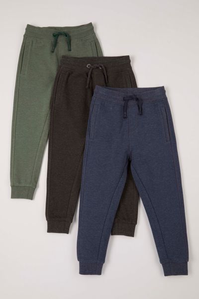 3 Pack Plain Colored  Boys Joggers