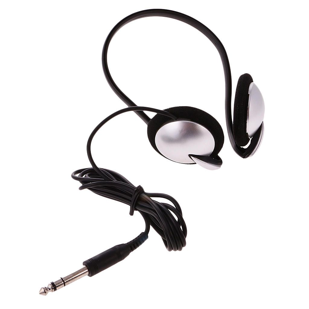 Electronic Piano Headphone Stereo Headset 6.35mm Plug, For
