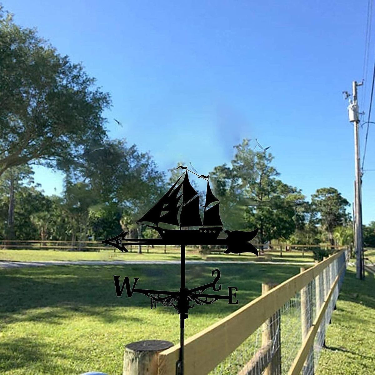 Sailboat Weather Vane - Retro Sailboat Weathervane