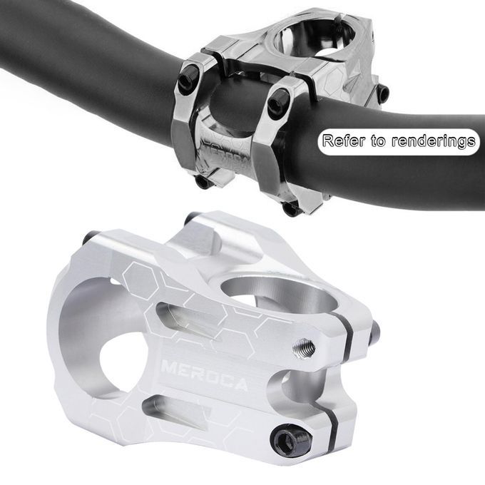 MTB Road Bike Stem Lightweight Front Fork 1-1/8" 31.8mm Short Silver