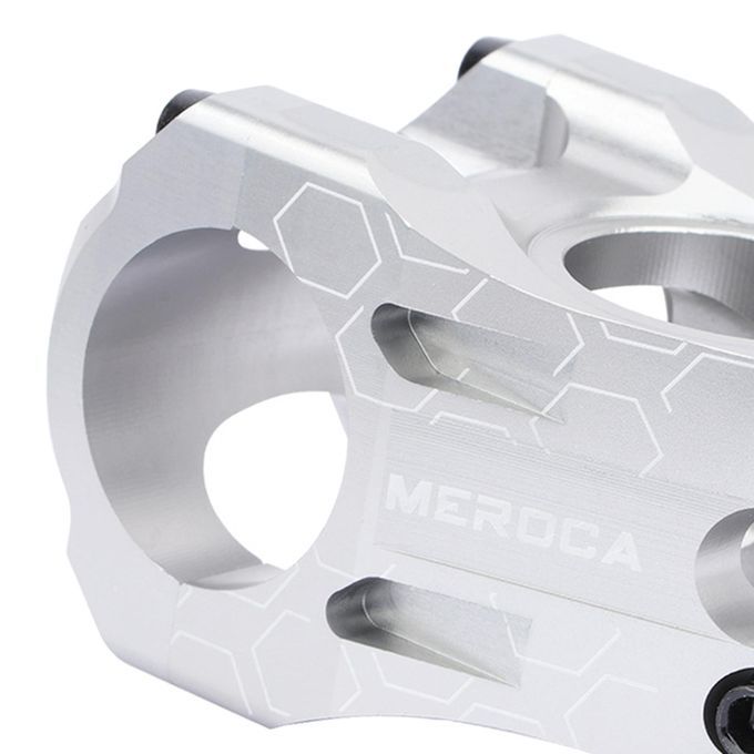 MTB Road Bike Stem Lightweight Front Fork 1-1/8" 31.8mm Short Silver