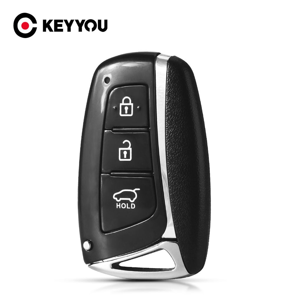 3 Ons Smart Remote Key Shell Case FOB For HYUNDAI SANTA FE IX45 2013 2014 2015