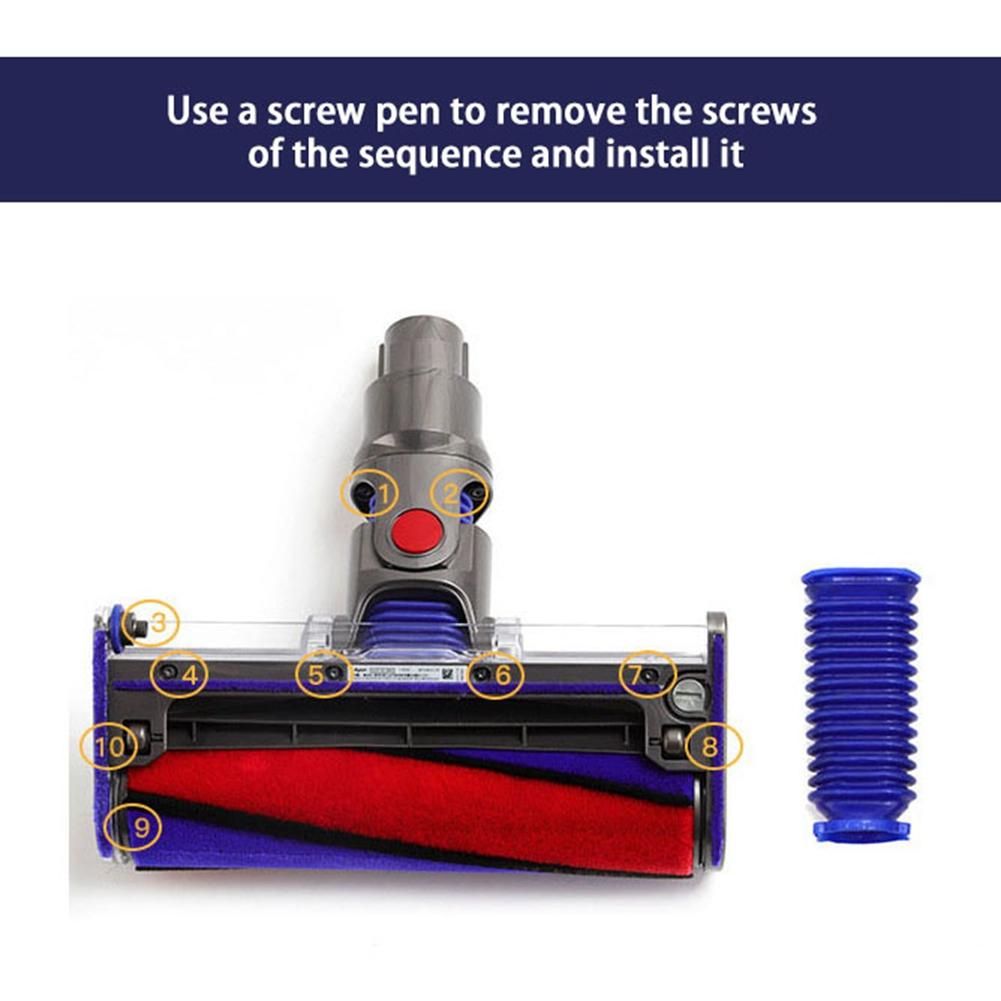 For Dyson V6 V7 V8 V10 V11 Soft Velvet Roller Suction Hose