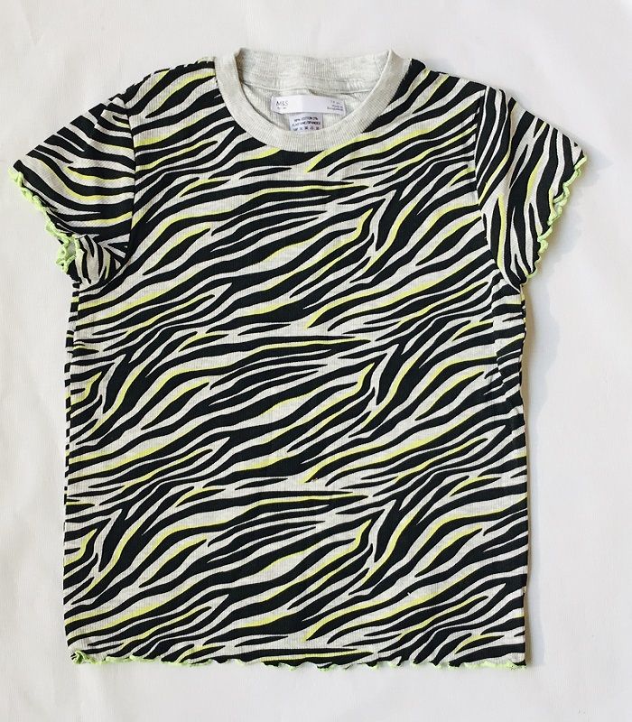 Zebra Striped Girls Top