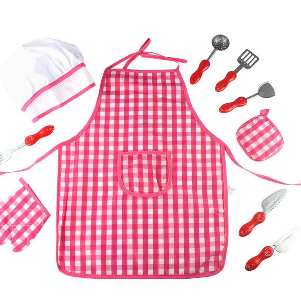 Chef Costume Set For Kids Girls Cooking Game For Kids Boys Toddler