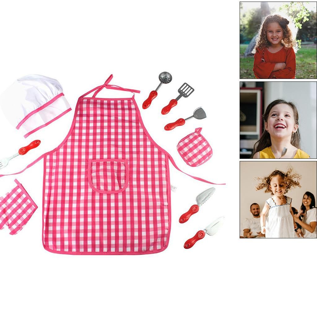 Chef Costume Set For Kids Girls Cooking Game For Kids Boys Toddler