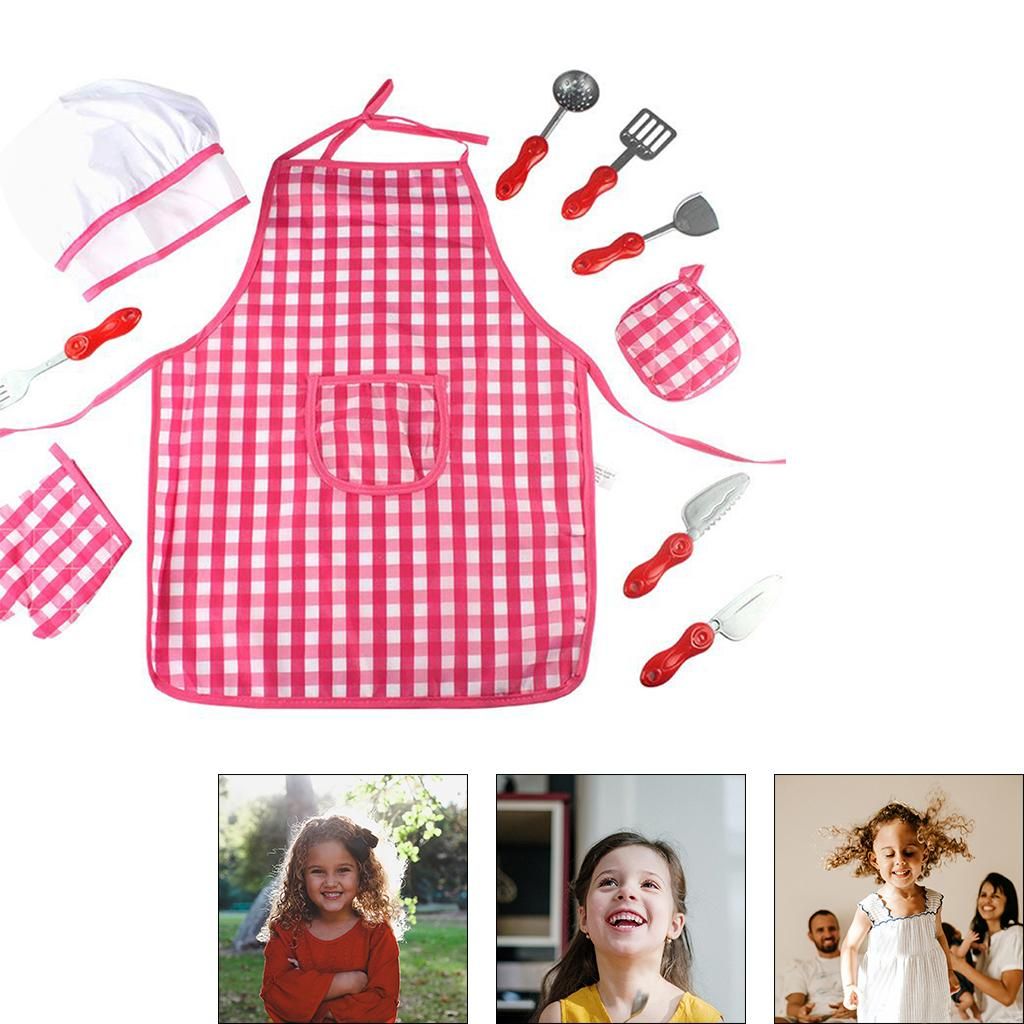 Chef Costume Set For Kids Girls Cooking Game For Kids Boys Toddler