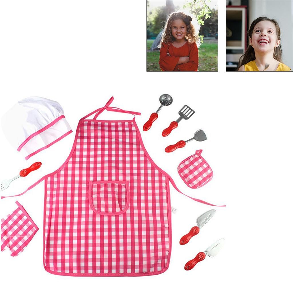 Chef Costume Set For Kids Girls Cooking Game For Kids Boys Toddler