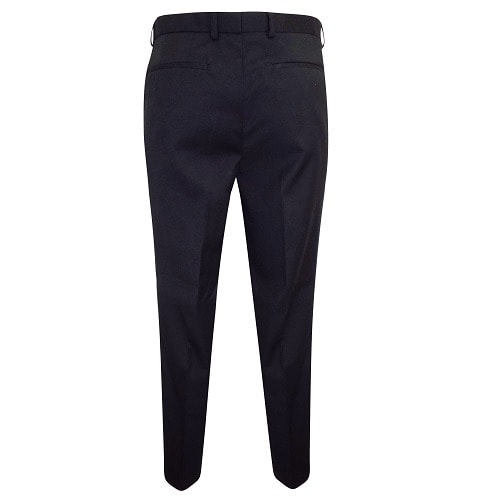 Men Slim Fit Flat Front Trousers
