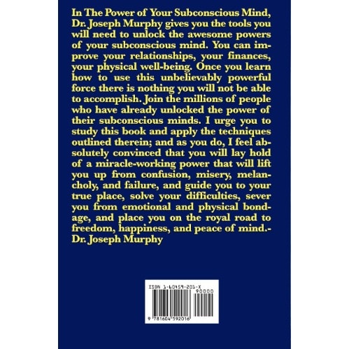 The Power Of Your Subconscious Mind: Unlock Your Master Key To Success By Joseph Murphy