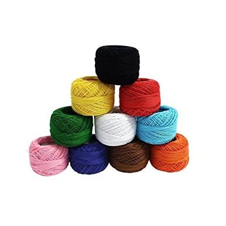 Cotton Crochet Thread - 10 Balls