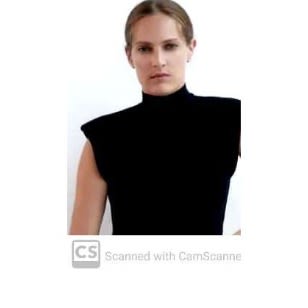 Armless Turtleneck Top - Black