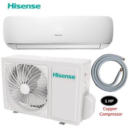 1HP Split Copper Air Conditioner With Free Installation Kit & Wire