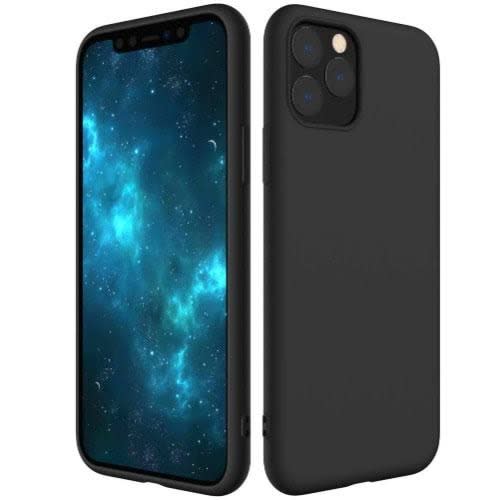 Silicone Back Case For Iphone 11 Pro Black