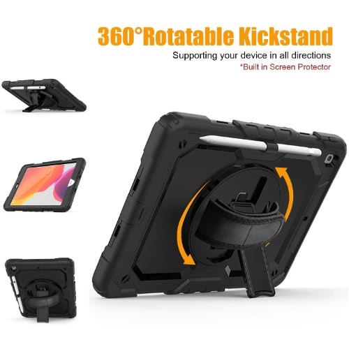 Defender Case For Samsung Galaxy Tab A 8.0 Case 2019 Stand Handle For T290 Sm-t295 Black