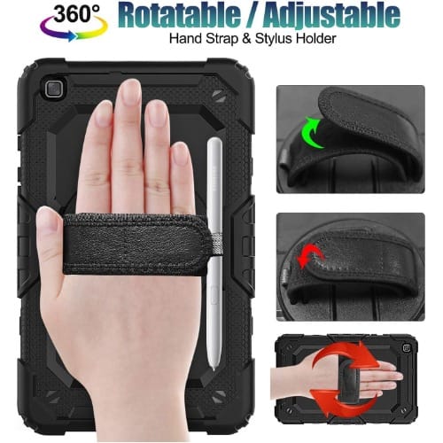 Defender Case For Samsung Galaxy Tab A 8.0 Case 2019 Stand Handle For T290 Sm-t295 Black