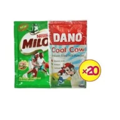 20g Milo And 12g Dano Bundle - 20 Sachet Each