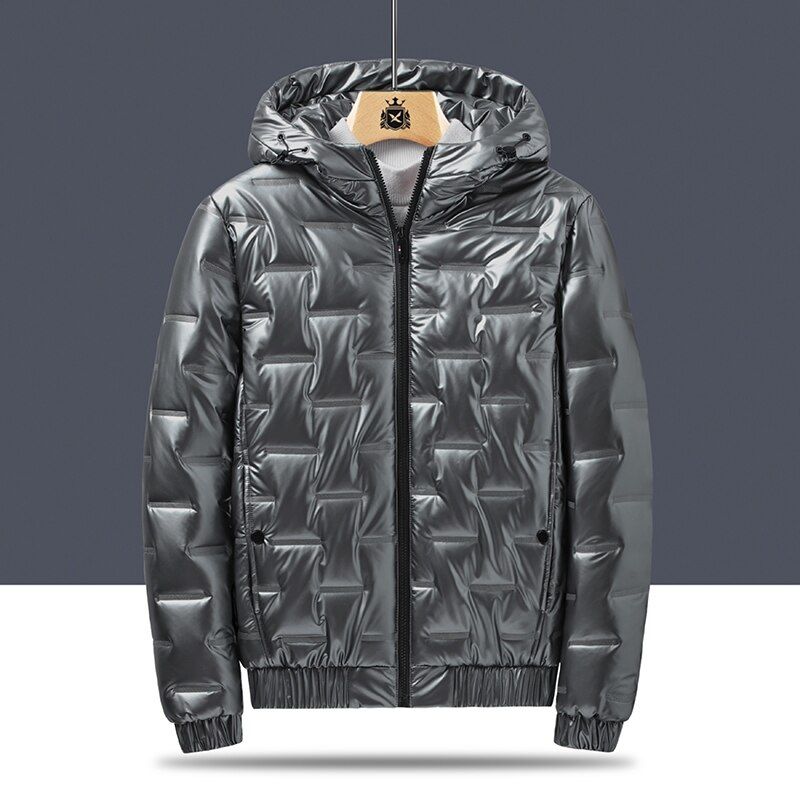 2022 Autumn Bubble Padded Clothes Winter Jackets Men Bright Parka Thickened