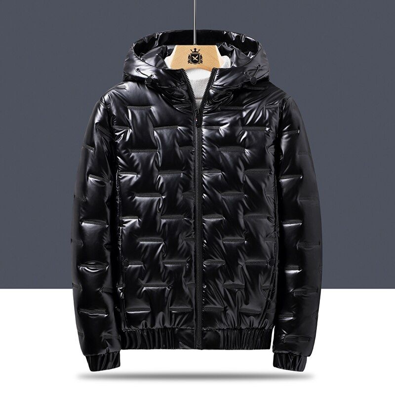 2022 Autumn Bubble Padded Clothes Winter Jackets Men Bright Parka Thickened