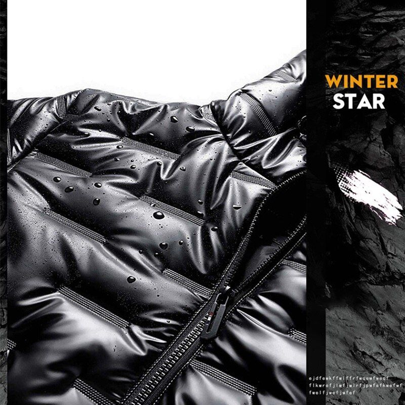 2022 Autumn Bubble Padded Clothes Winter Jackets Men Bright Parka Thickened