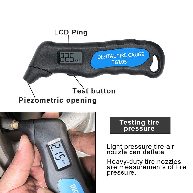 Best Price Digital Car Tire Tyre Air Pressure Gauge Meter
