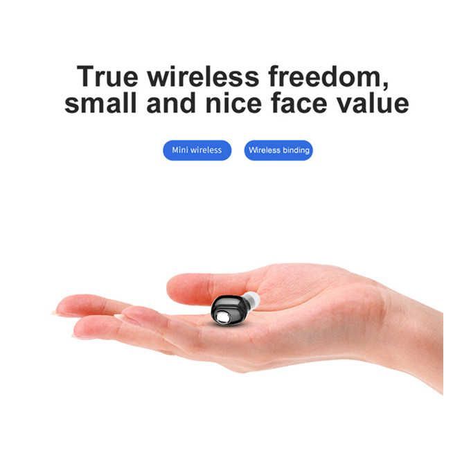 Mini In-Ear 5.0 Bluetooth Earphone HiFi Wireless Headset With Mic Sports Earbuds