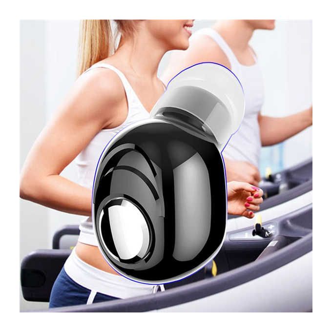 Mini In-Ear 5.0 Bluetooth Earphone HiFi Wireless Headset With Mic Sports Earbuds