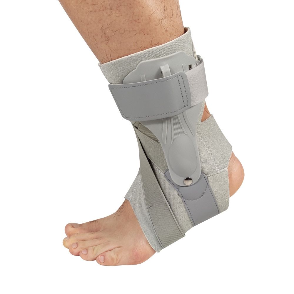 1PC Ankle Support S  Bandage Foot Guard Protector Adjustable Ankle Sprain Orthosis Stabilizer Plantar Fasciitis Wrap-Gray