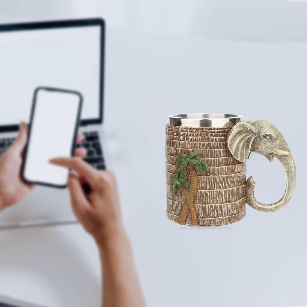 600ML Creative Wooden Barrel Cup Mugs Drinking Cup Drinkware Coffee