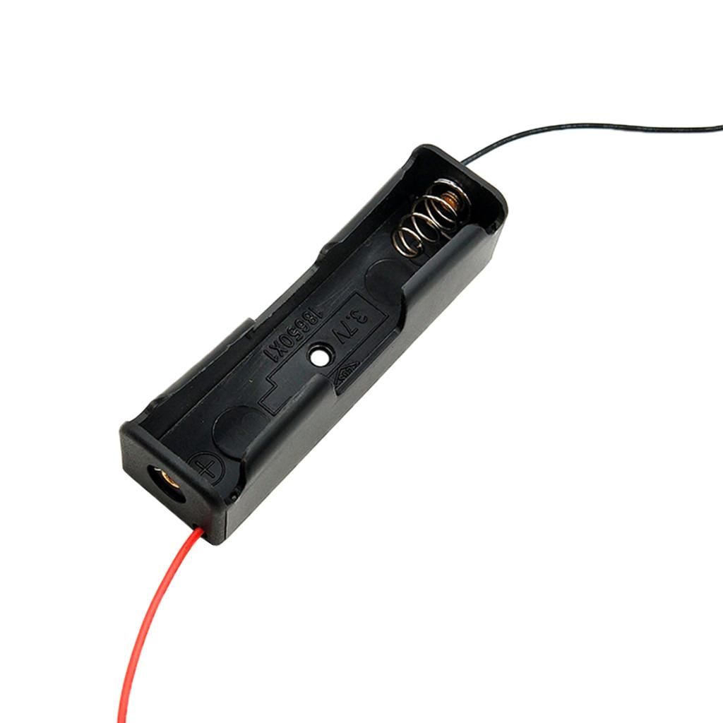Black 18650 Acrylic  Battery Box Three.7V With Belt  80x21x18mm