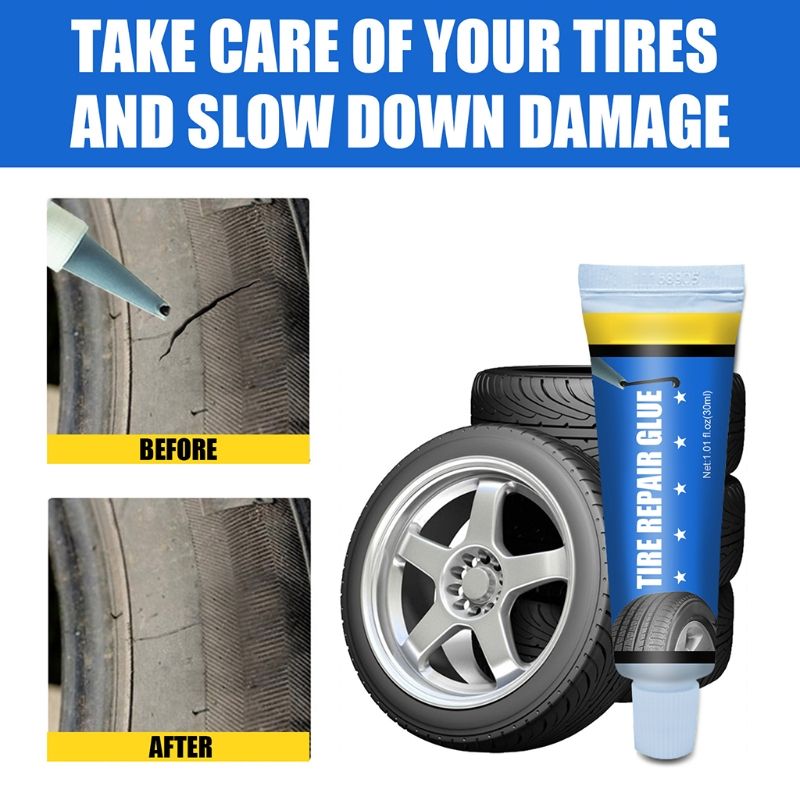 Super Adhesive Car Tyre Repair Glue Tire Sealant Window