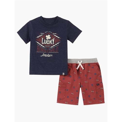 Navy Tee Shirt And Short Set