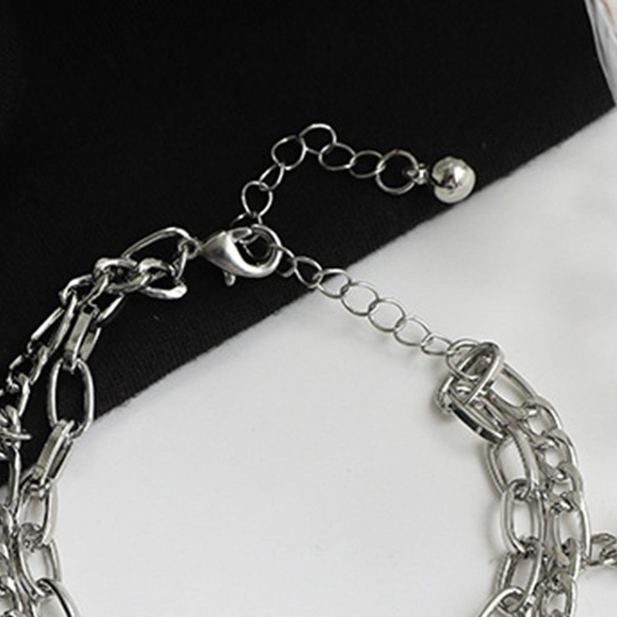 Fade-resistant Anklet Fluttering Hearts Chimes Adjustable for Women
