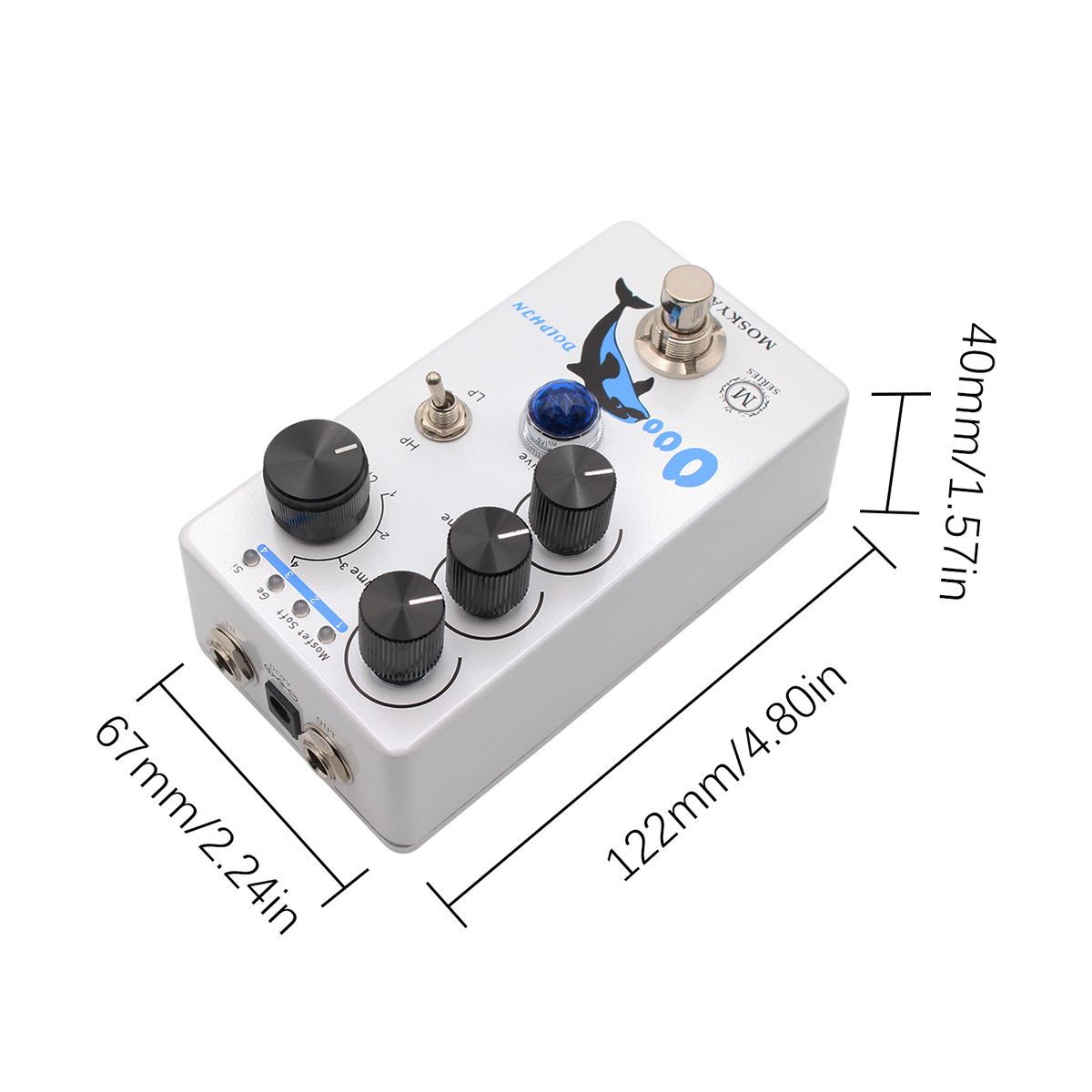 MOSKYAudio Distortion/Overdrive Guitar Effect Pedal 4 Mode