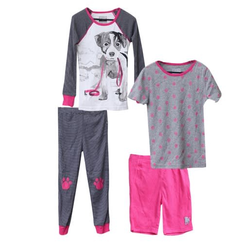 4 Piece Dog Design Set - Multicolour