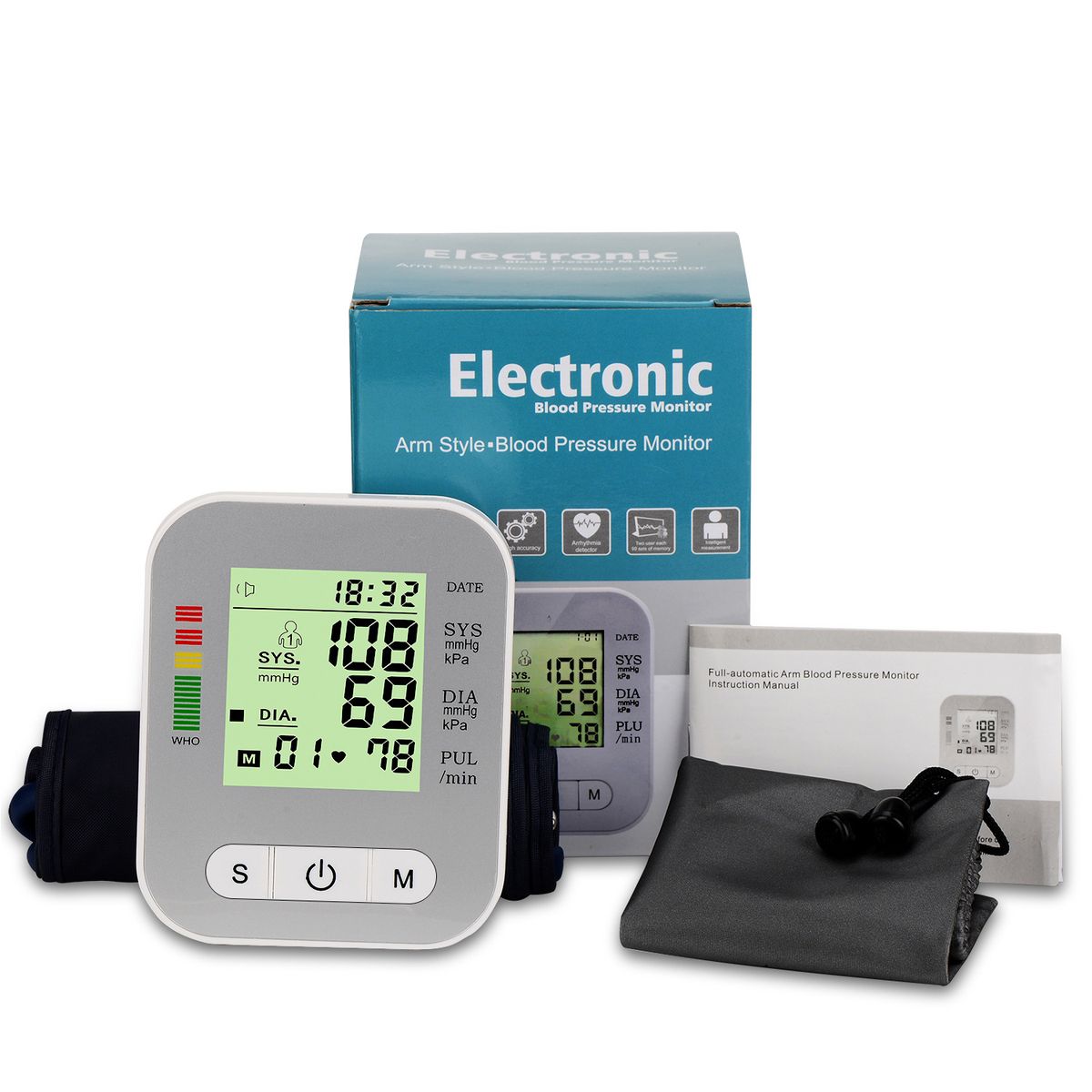 Digital BP Monitor Sphygmomanometer Digital BP Machine